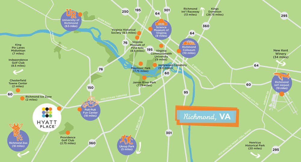 Hyatt Place Arboretum 3* Richmond